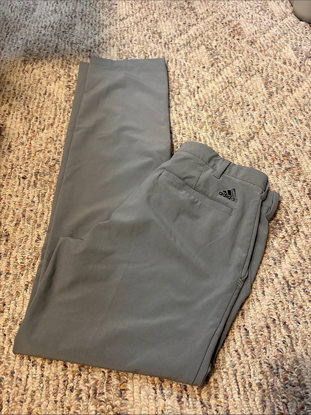 adidas Men's Light Gray Performance Chinos